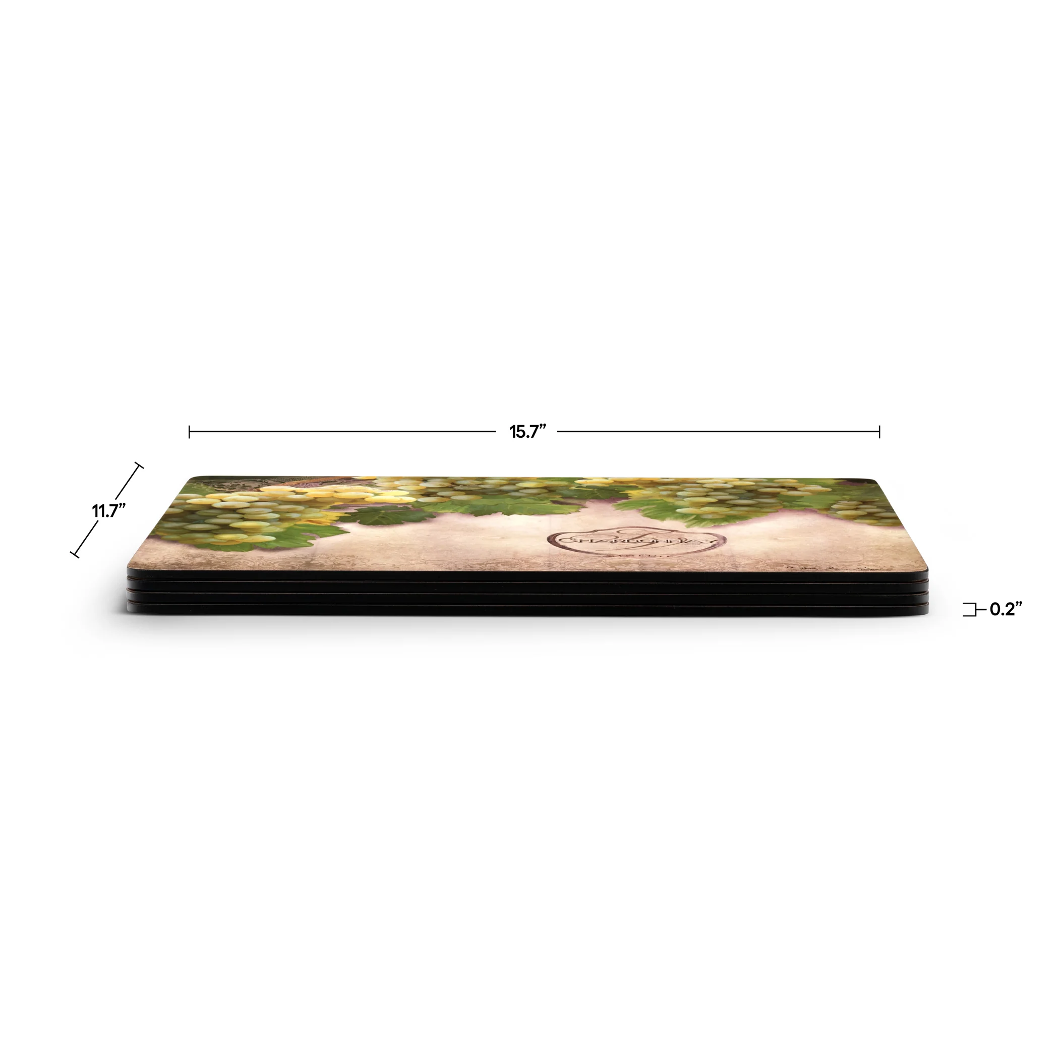 Tuscan Vineyard Cork Bottom Hard Placemats – Set of 4 - Image 6
