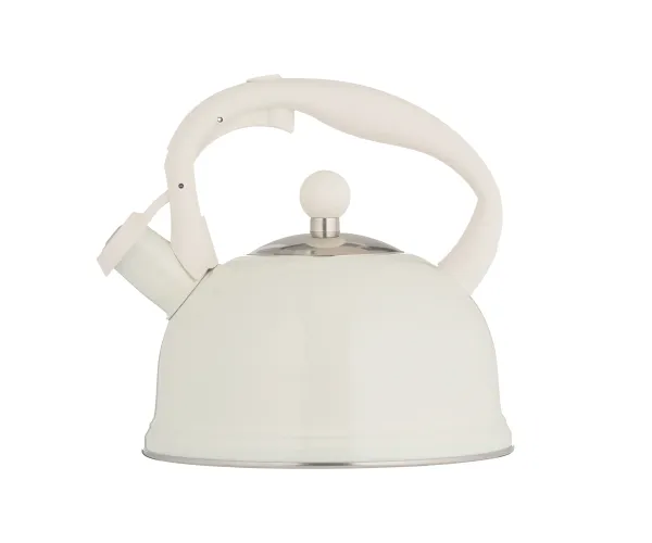 Typhoon Otto Stovetop Whistling Kettle – 1Qt. - Gloss Cream/ Silver Lid - Image 2
