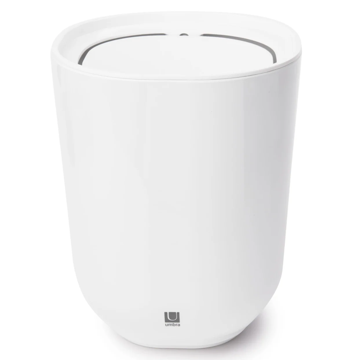 Umbra Covered Waste Can – 1.7 Gallon – White