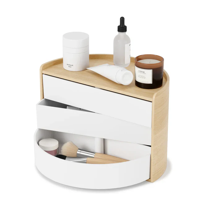 Umbra Moona Storage Box – White – 10.75" x 7" x 6"