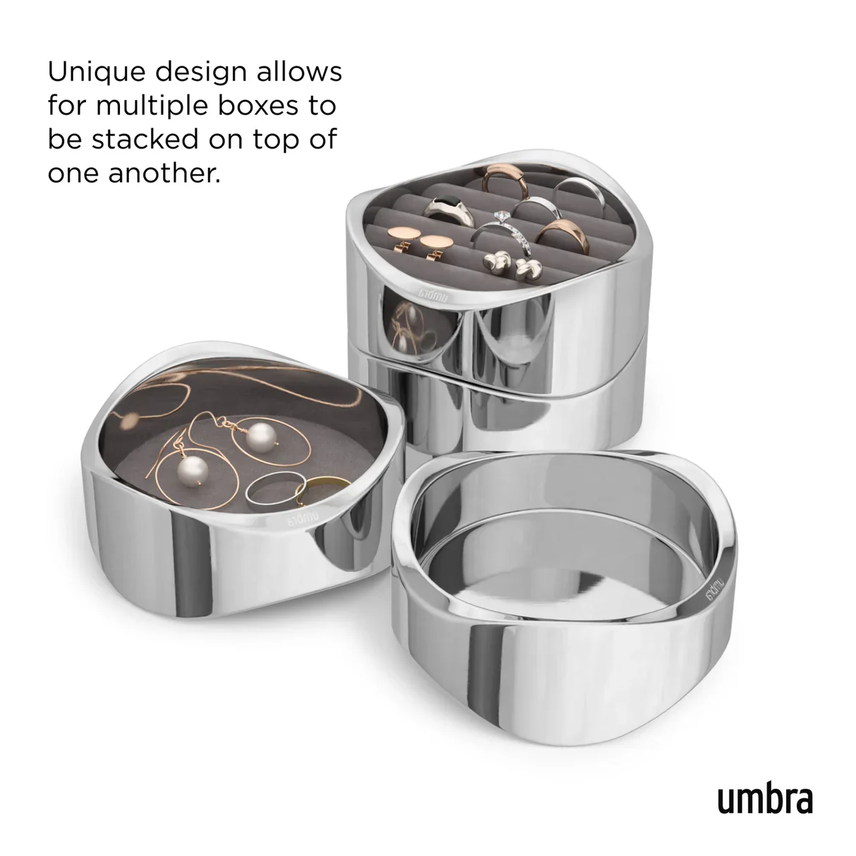 Umbra Wavy Jewelry Organizer – Chrome - Image 5