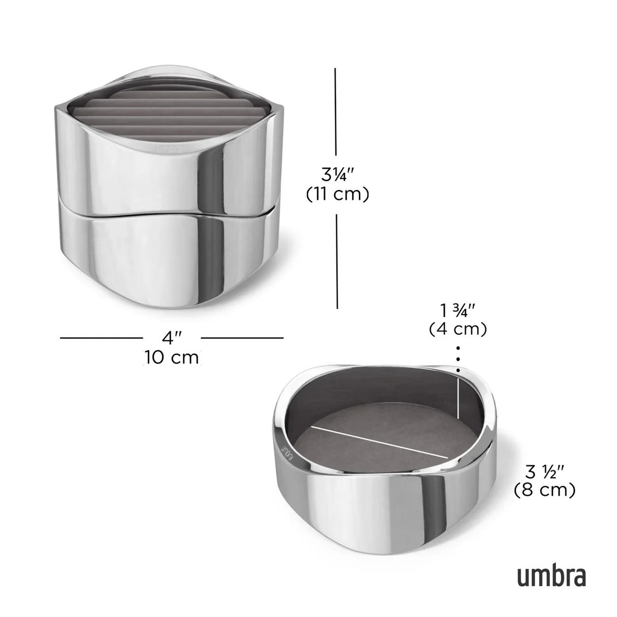 Umbra Wavy Jewelry Organizer – Chrome - Image 6