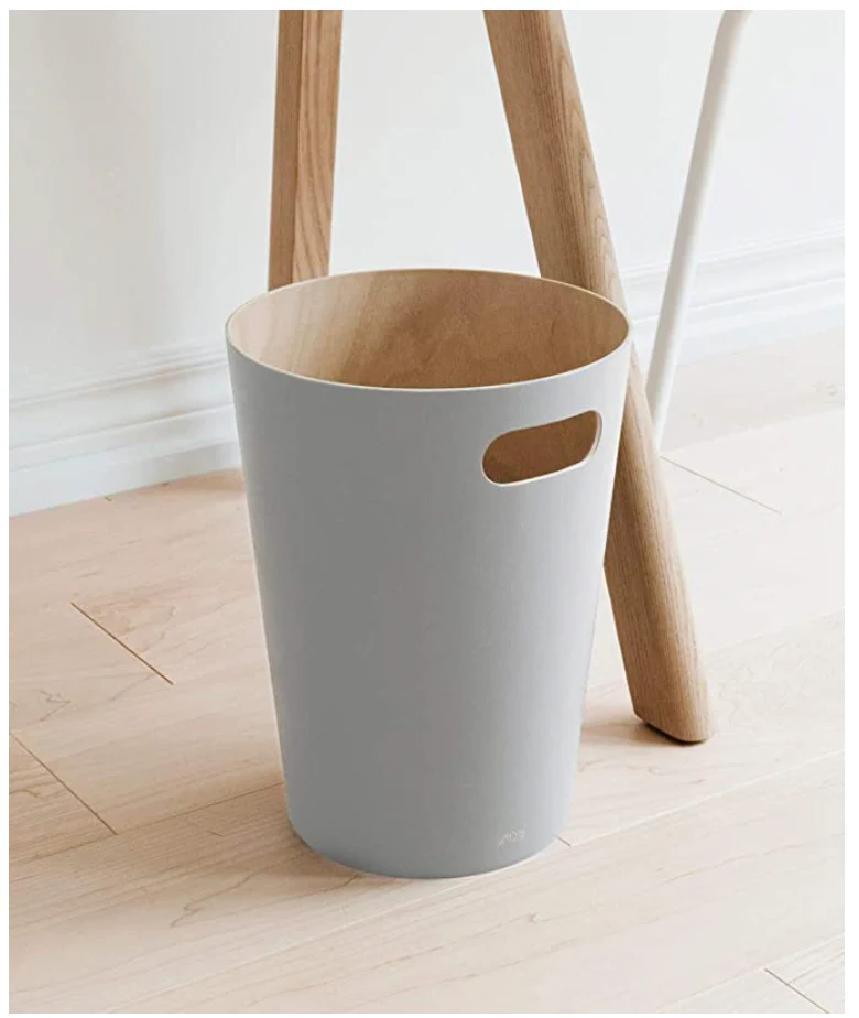 Umbra Woodrow Waste Can – Grey - Image 2