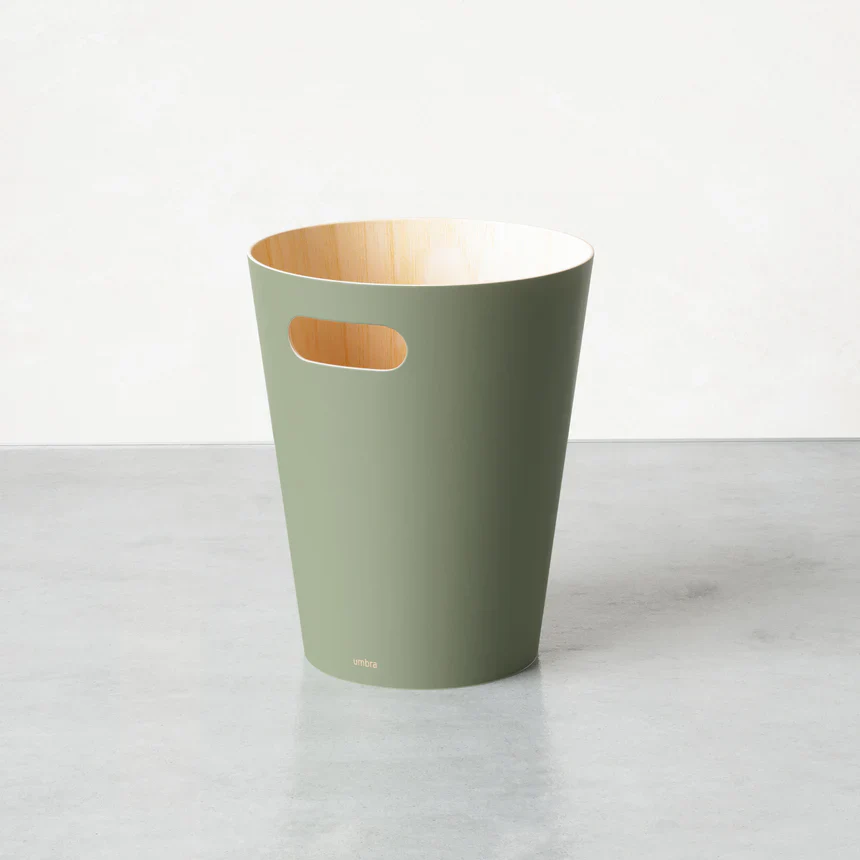 Umbra Woodrow Waste Can – Spruce - Image 6
