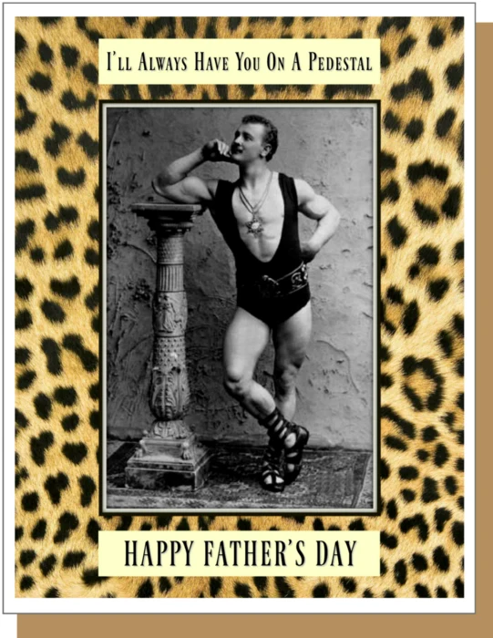 Umlaut Brooklyn Father's Day Card – On A Pedestal - Image 2