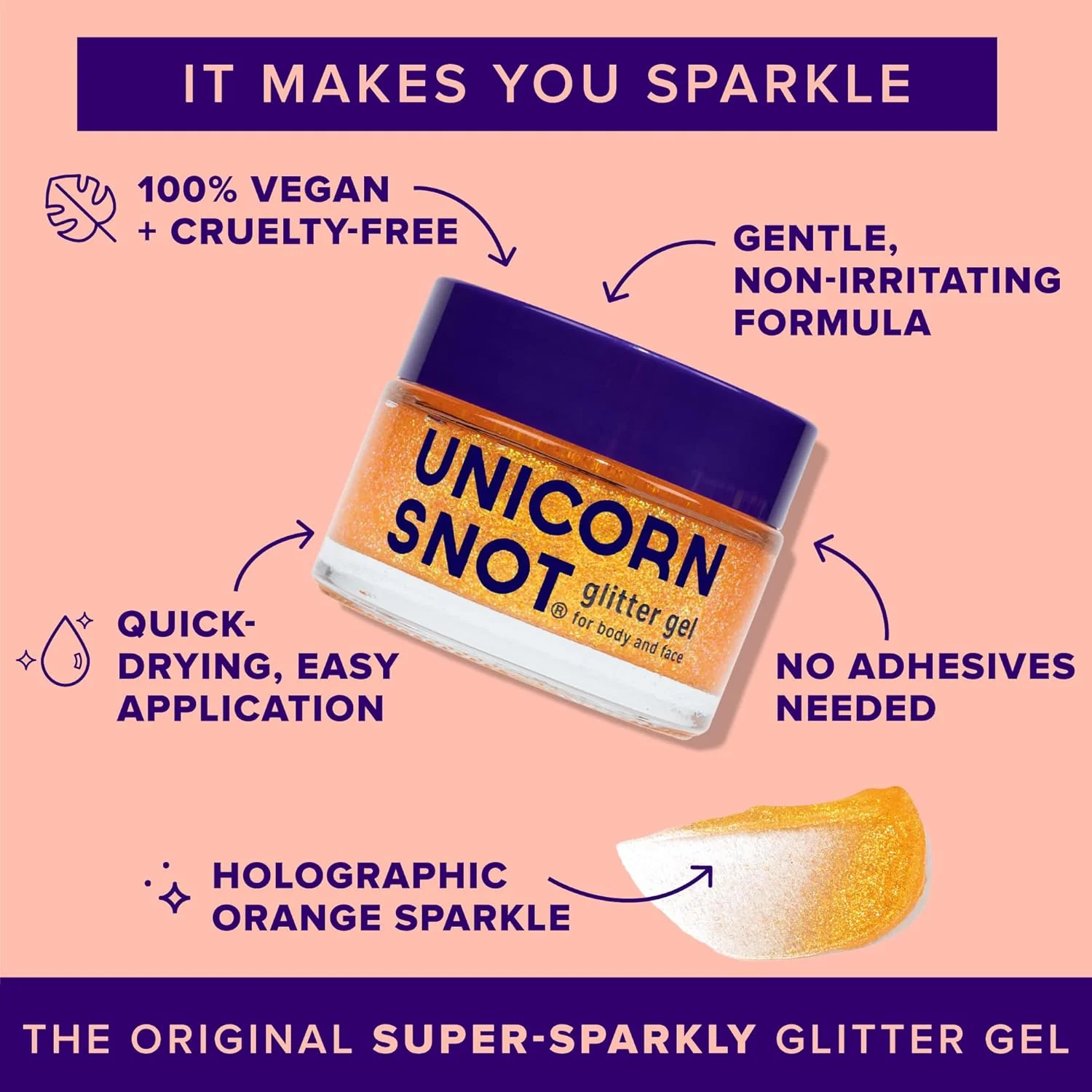 Unicorn Snot The Original Glitter Gel – 1.7 oz – Fire - Image 3