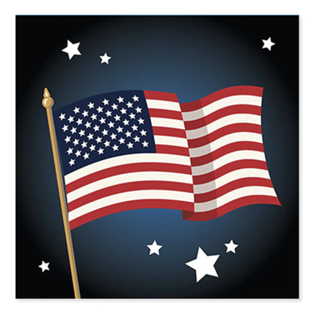 Up With Paper 3D Pop-Up Greeting Card – Patriotic - Image 2