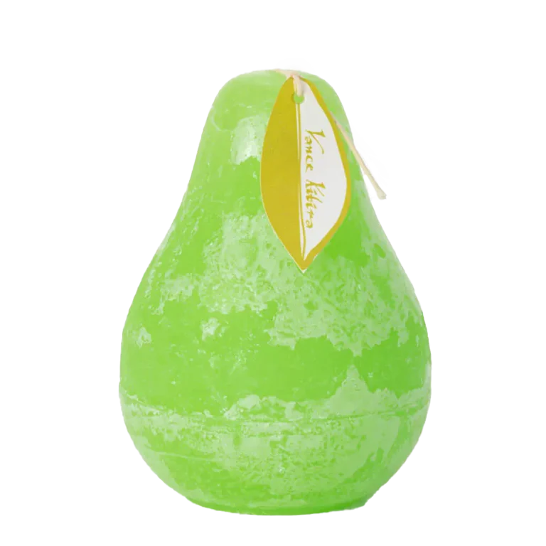 Vance Kitira Timber Pear Candle – Lollipop Green – 4.5"