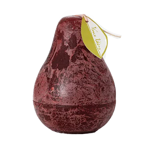 Vance Kitira Timber Pear Candle – Wine – 4.5"