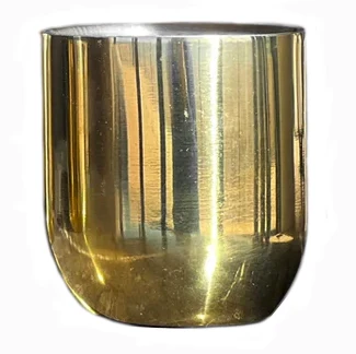 Verve Culture Stainless Steel Double Walled Mug – 8oz – Brass Finish