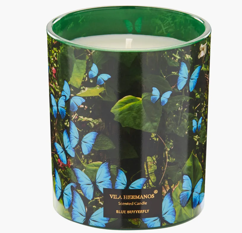 Vila Hermanos Jungletopia Blue Butterfly – Scented Candle – 7oz. - Image 2