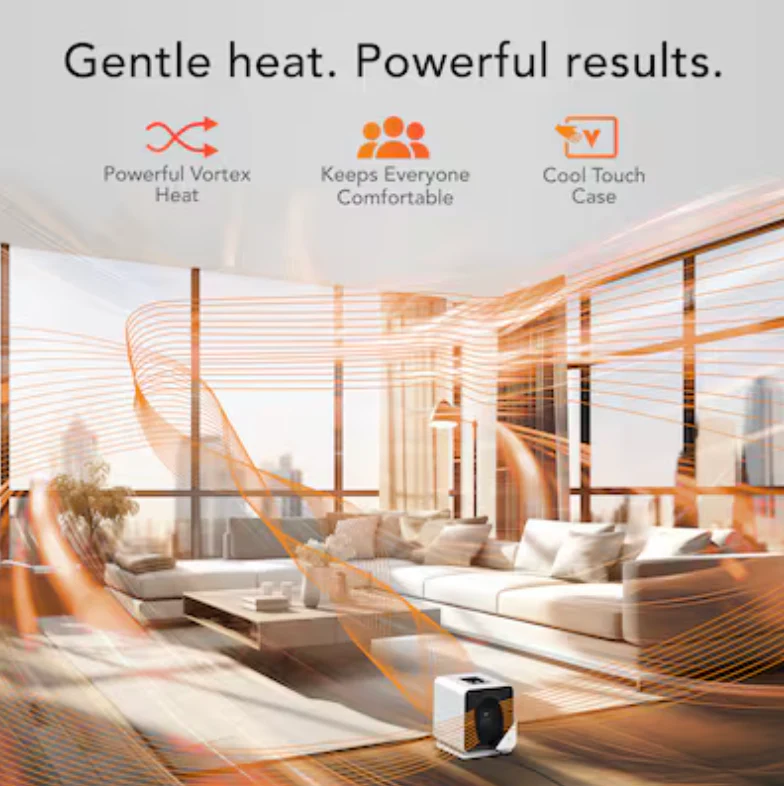 Vornado Velocity Cube 5S Whole Room Space Heater – White - Image 4