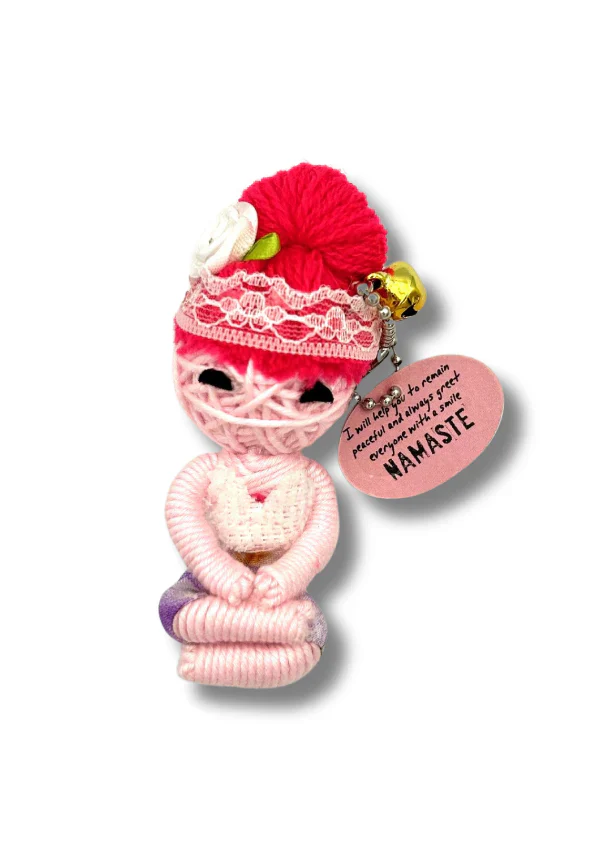 Watchover Voodoo Doll Handcrafted Keychain With Special Message – Namaste - Image 3