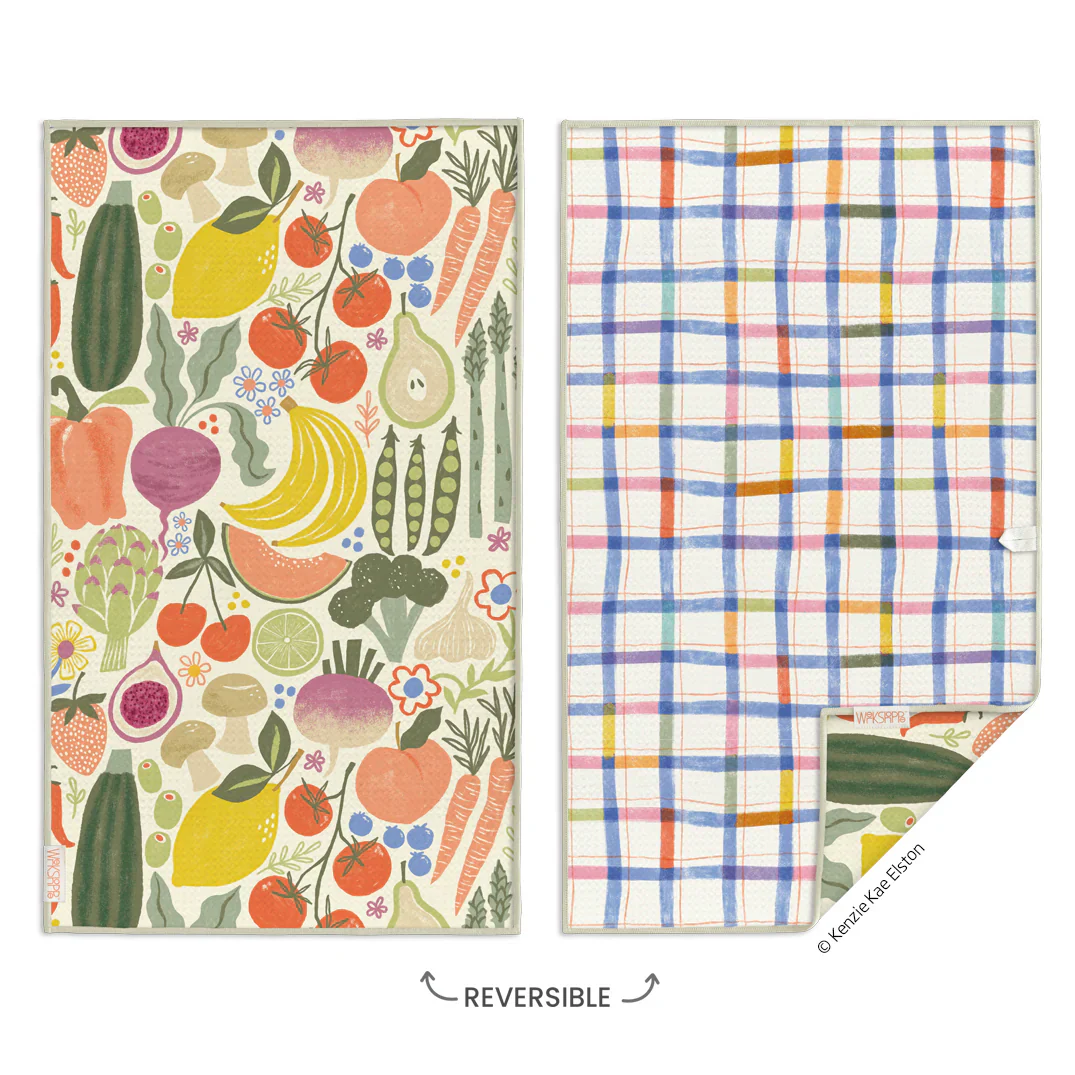 Werkshoppe Microfiber Double Sided Kitchen Towel – Farm Stand - Image 2