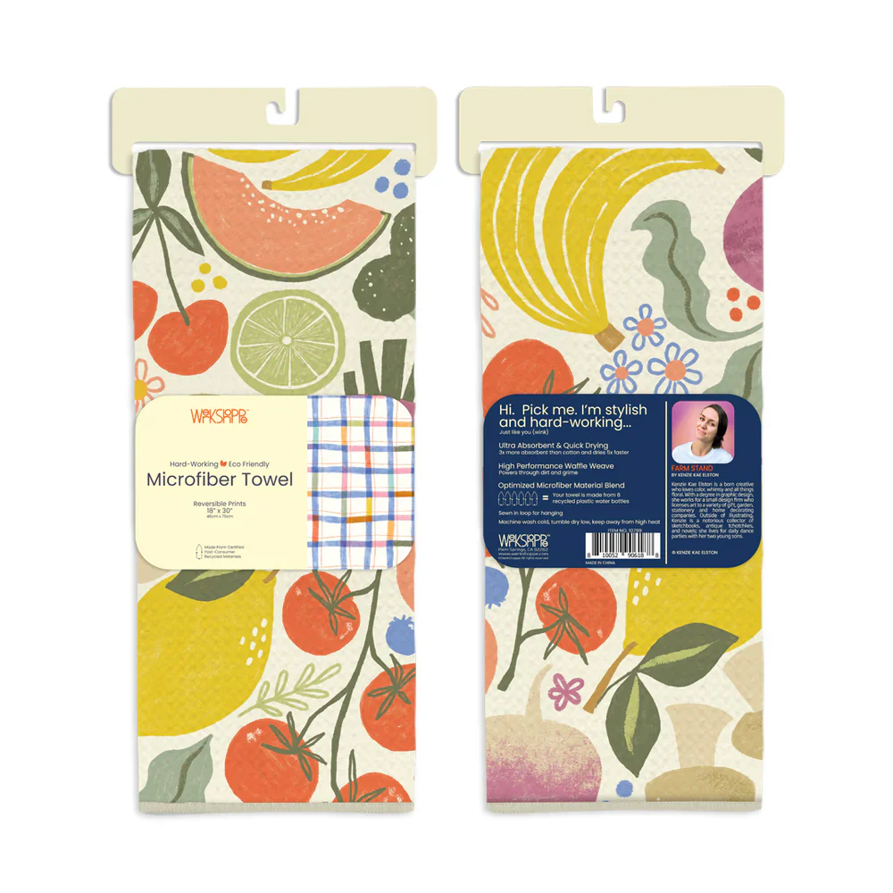 Werkshoppe Microfiber Double Sided Kitchen Towel – Farm Stand - Image 4