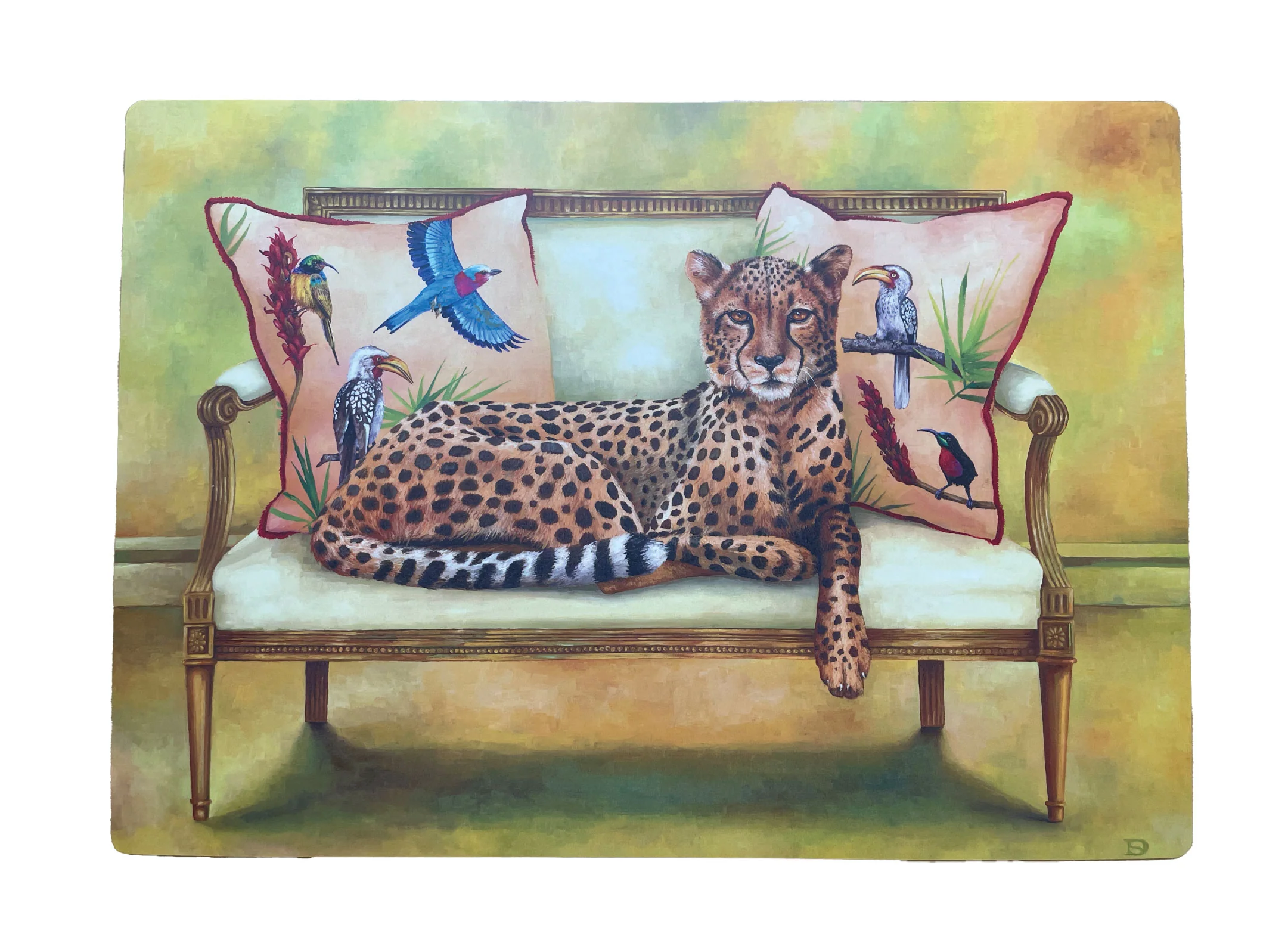 Wildlife At Leisure – Elephant And Friends Laminated Placemats – Set of 4 - Image 4