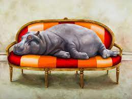 Wildlife At Leisure – Rhino And Friends Note Cards – Set of 6 - Image 2