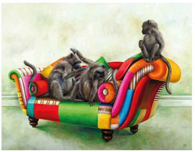 Wildlife At Leisure – Rhino And Friends Note Cards – Set of 6 - Image 4