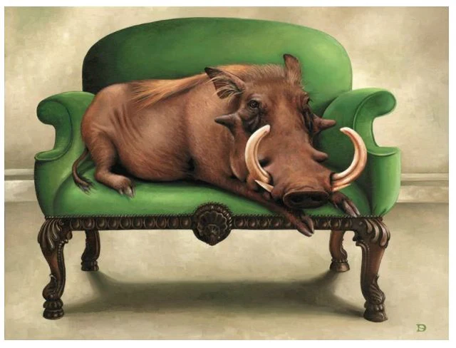 Wildlife At Leisure – Rhino And Friends Note Cards – Set of 6 - Image 6