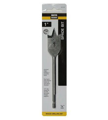 Wood Boring Spade Drill Bit – 1"