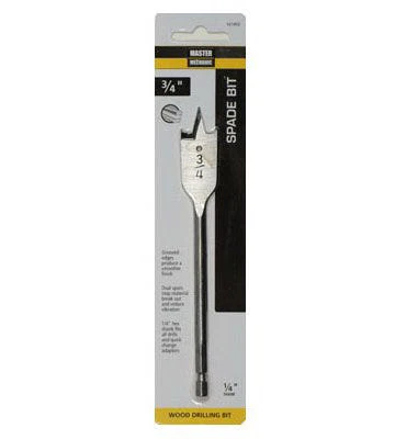 Wood Boring Spade Drill Bit – 1/4"