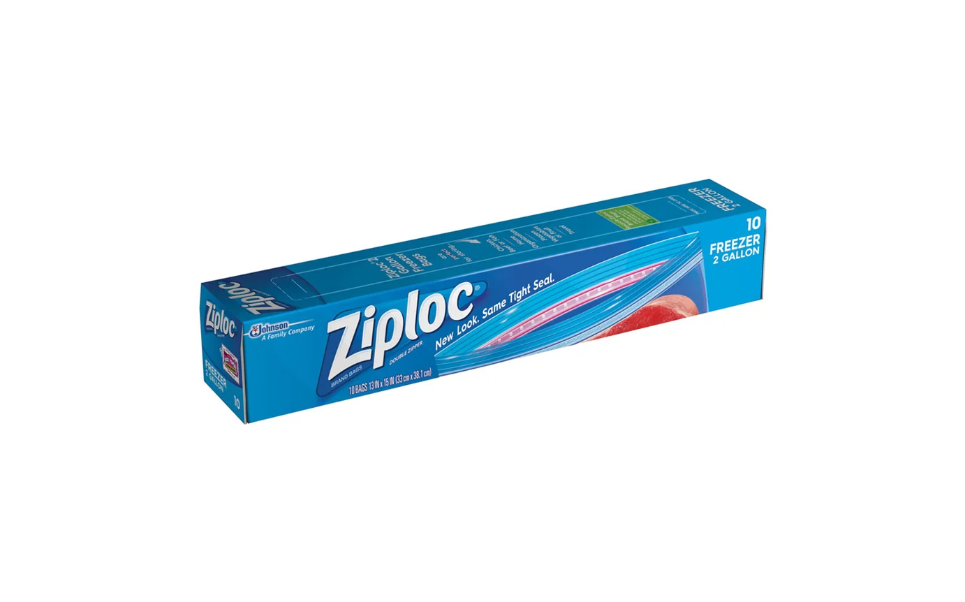 Ziploc Freezer Bags 2 Gallon, 10 Count - Image 2
